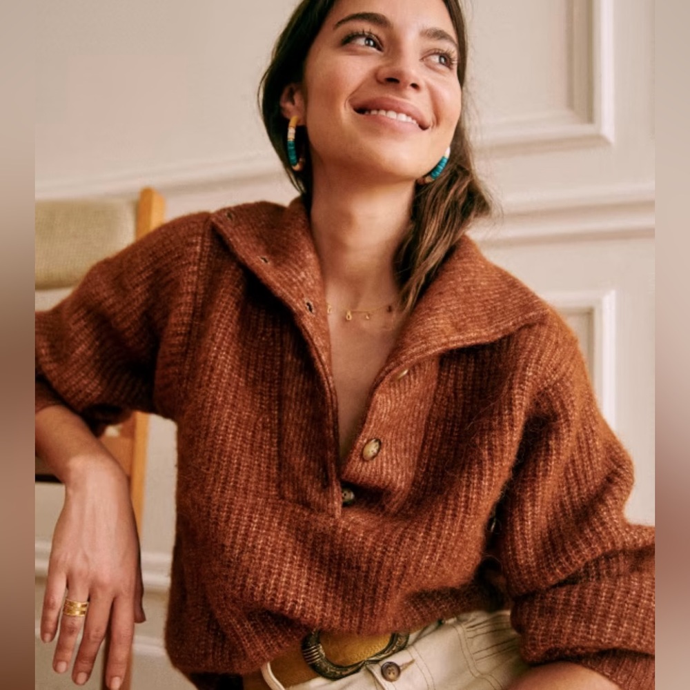 Sezane Micky Jumper Hazelnut S